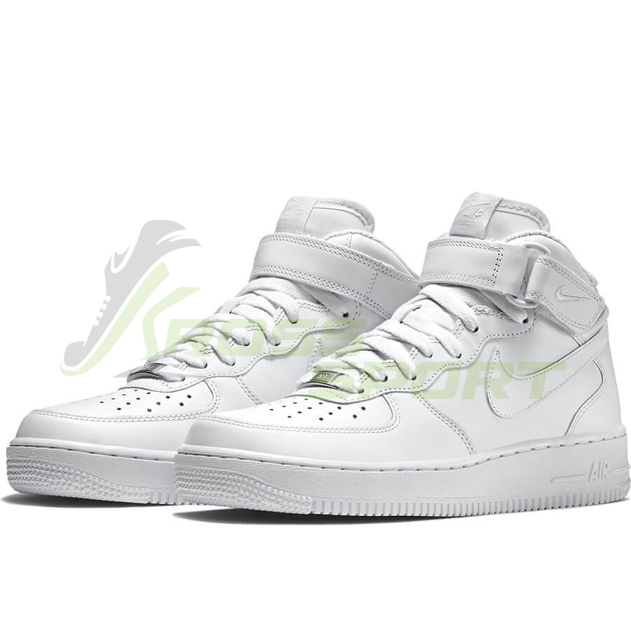  Nike Air Force 1 Mid All White