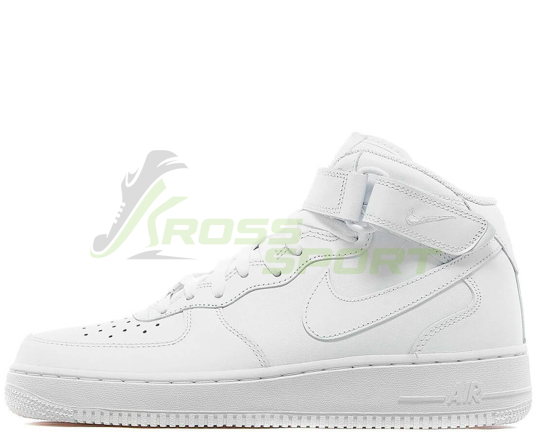  Nike Air Force 1 Mid All White
