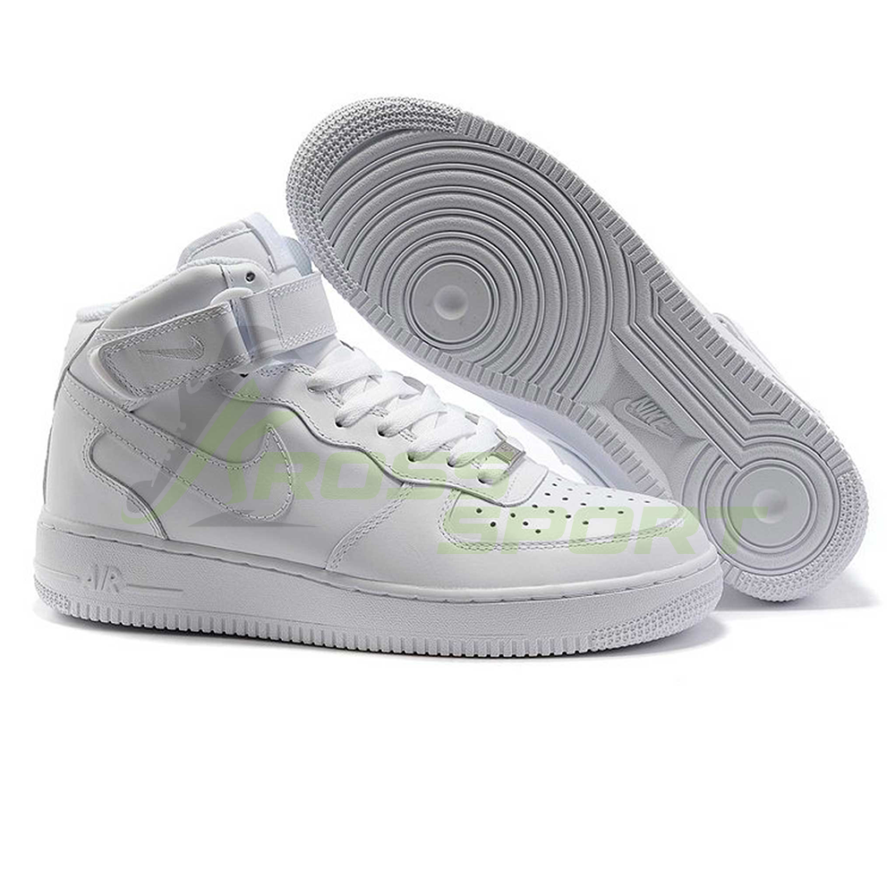  Nike Air Force 1 Mid All White