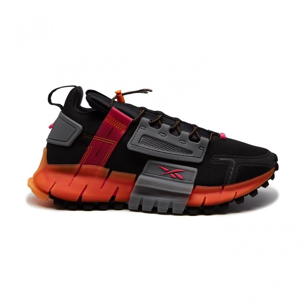 Reebok Zig Kinetica Edge черный с оранжевым, текстиль, мужские