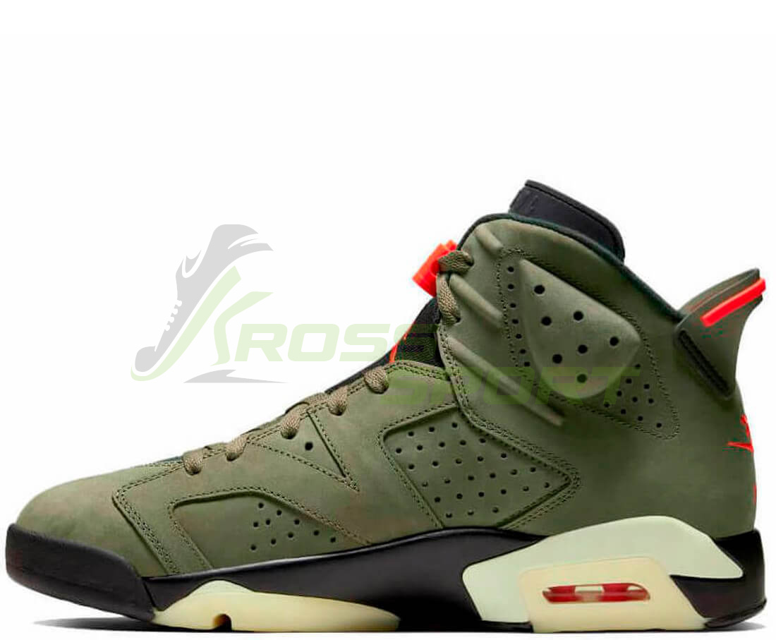  Nike Air Jordan 6 X Travis Scott "Cactus Jack" Khaki