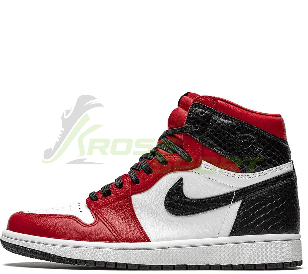 Nike Air Jordan 1 Retro Black White Red Kross Sport